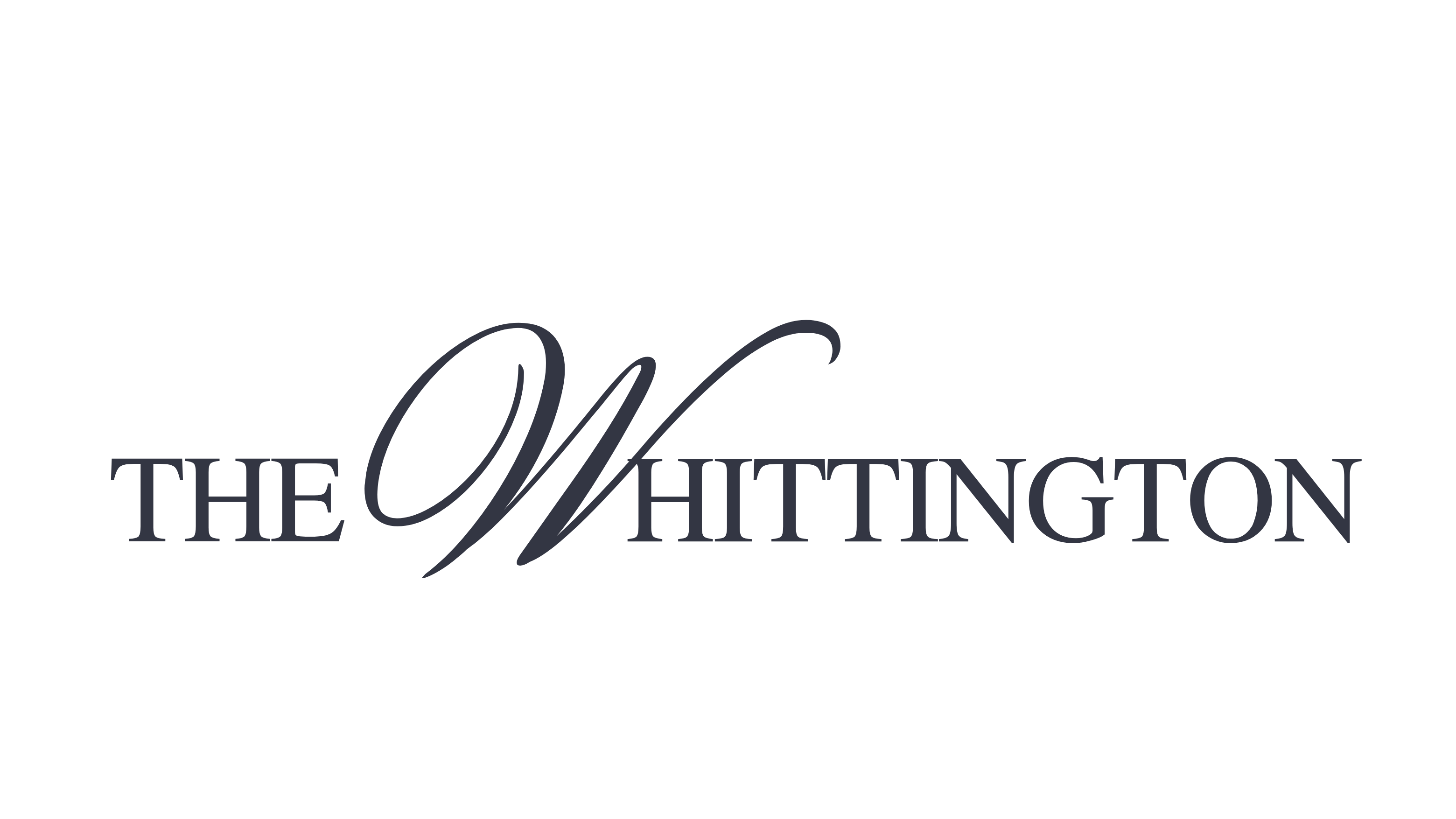 The image shows the text "THE WHITTINGTON" in a cursive font.